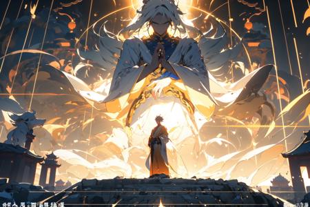 16950-2915281547-, (masterpiece_1.2), best quality,PIXIV,  _a Disney character standing in front of golden glowing buddha, showing his arms, play.png